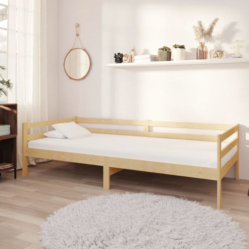 Lit De Jour Sans Matelas Bois De Pin Massif 90x200 Cm