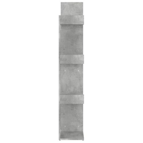 Bibliothèque Gris Béton 48x25,5x140 Cm Aggloméré