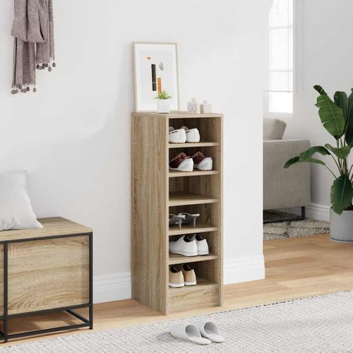 Armoire à Chaussures Chêne Sonoma 31,5x35x90 Cm Aggloméré