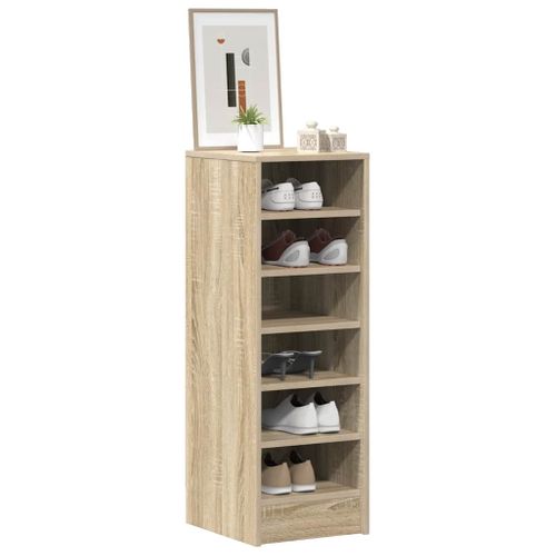 Armoire à Chaussures Chêne Sonoma 31,5x35x90 Cm Aggloméré