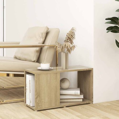 Meuble TV Chêne Sonoma 60x24x32 Cm Bois Contreplaqué