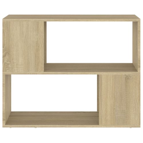 Meuble TV Chêne Sonoma 80x24x63 Cm Bois Contreplaqué