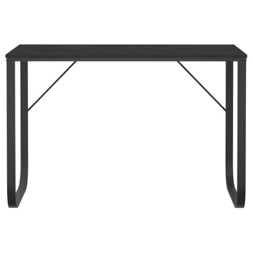 Bureau D'ordinateur Noir 110x60x73 Cm Aggloméré