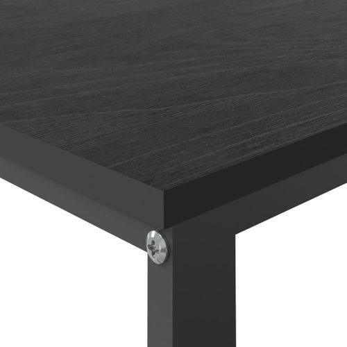 Bureau D'ordinateur Noir 110x60x73 Cm Aggloméré
