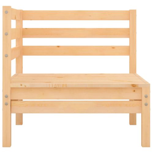 Ensemble De Salon De Jardin 4 Pièces En Bois Massif De Pin Rustique Modulaire