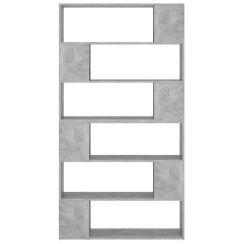 Bibliothèque/séparateur De Pièce Gris Béton 100x24x188 Cm