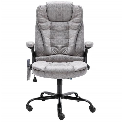 Chaise De Bureau De Massage Gris Clair Simili Daim