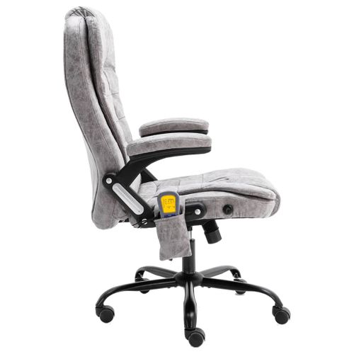 Chaise De Bureau De Massage Gris Clair Simili Daim