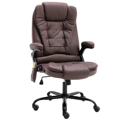 Chaise De Bureau De Massage Marron Foncé Simili Daim