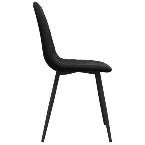Chaises à Manger Lot De 6 Noir Velours