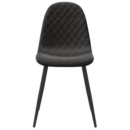 Chaises à Manger Lot De 6 Noir Velours