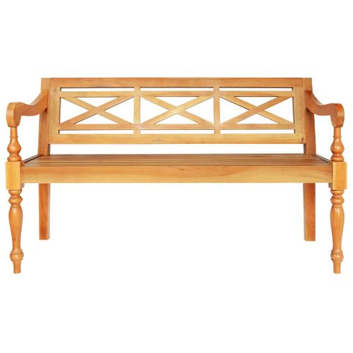 Banc Batavia 123 Cm Bois D'acajou Massif Marron Clair