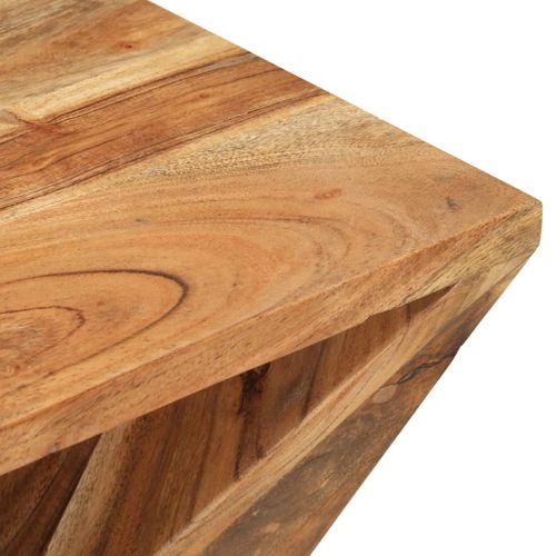 Table D'appoint 35x35x55 Cm Bois Massif D'acacia