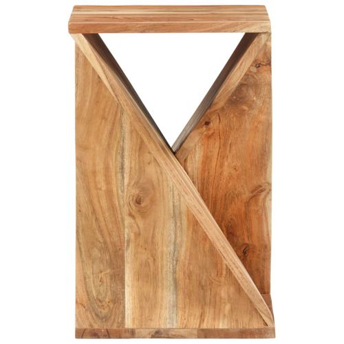 Table D'appoint 35x35x55 Cm Bois Massif D'acacia