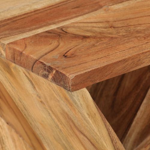 Table D'appoint 35x35x55 Cm Bois Massif D'acacia
