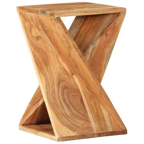 Table D'appoint 35x35x55 Cm Bois Massif D'acacia