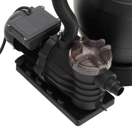 Filtre à Sable De Piscine Avec Préfiltre Noir