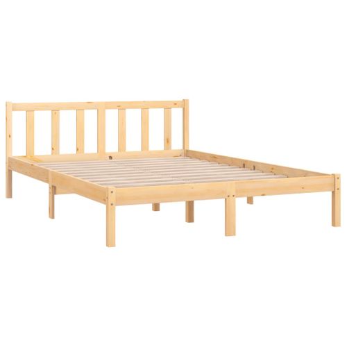 Cadre De Lit Sans Matelas Bois Massif 140x200 Cm