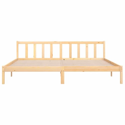 Cadre De Lit Sans Matelas Bois Massif 200x200 Cm