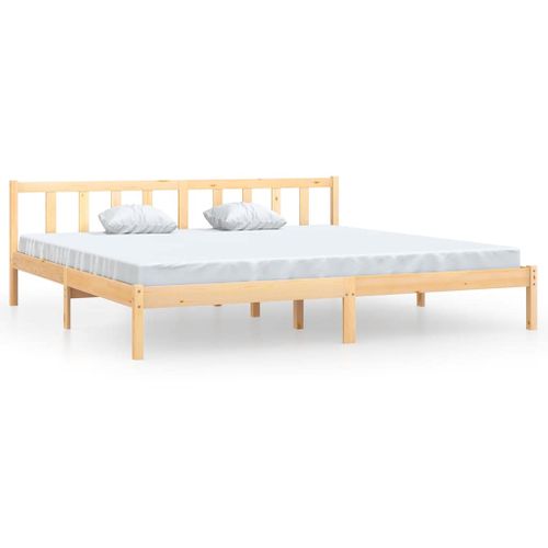 Cadre De Lit Sans Matelas Bois Massif 200x200 Cm