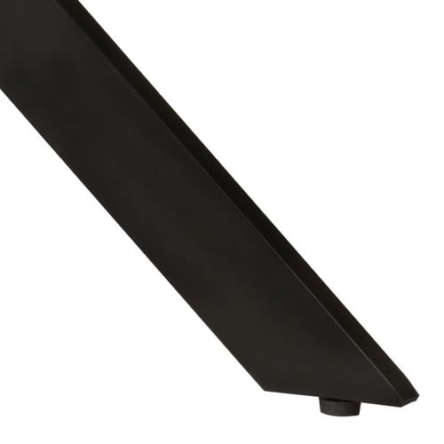 Table à Dîner Ø110x78 Cm Bois De Manguier Massif Et Acier