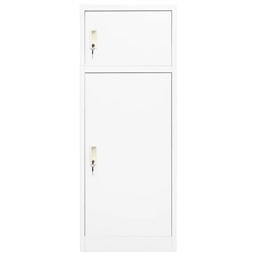 Armoire à Selles Blanc 53x53x140 Cm Acier