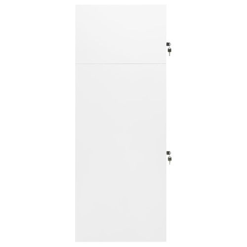 Armoire à Selles Blanc 53x53x140 Cm Acier