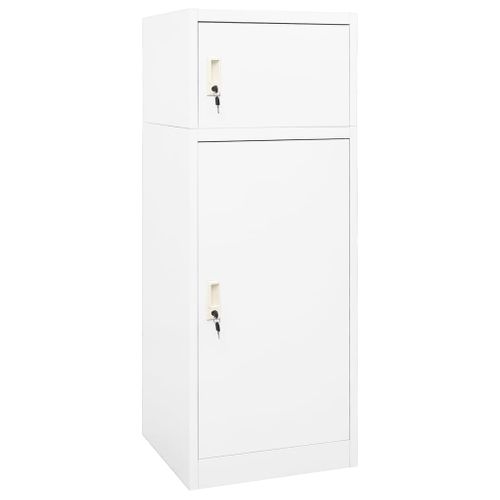 Armoire à Selles Blanc 53x53x140 Cm Acier
