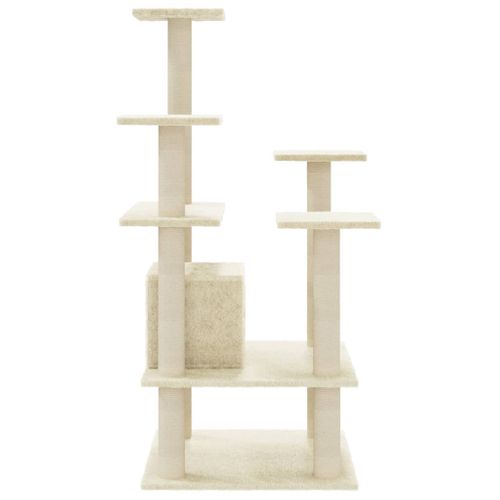 Arbre à Chat Avec Griffoirs En Sisal Crème 110 Cm