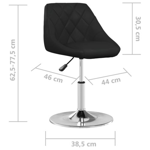 Tabouret De Bar Noir Simili