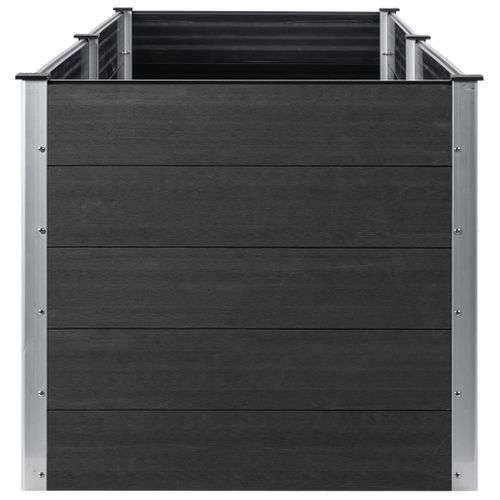 Jardinière De Jardin 200x50x91 Cm Wpc Gris