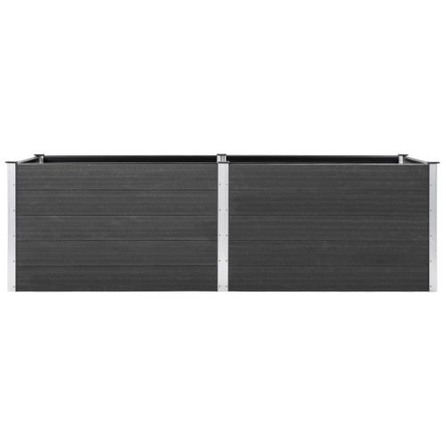 Jardinière De Jardin 200x50x91 Cm Wpc Gris