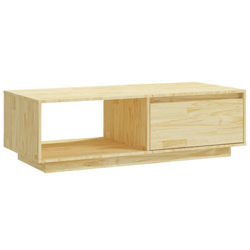 Table Basse 110x50x33,5 Cm Bois De Pin Massif