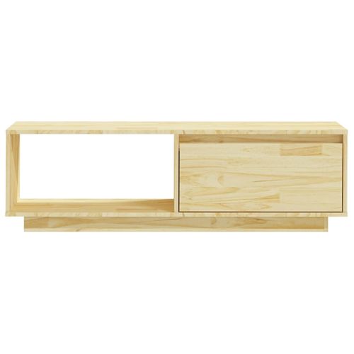 Meuble TV 110x30x33,5 Cm Bois De Pin Massif