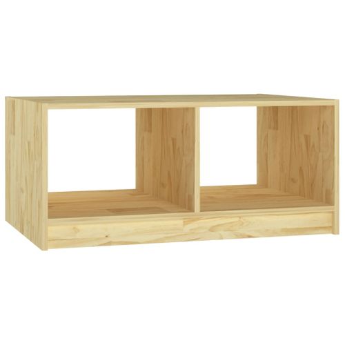 Table Basse 75x50x33,5 Cm Bois De Pin Massif