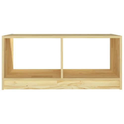 Table Basse 75x50x33,5 Cm Bois De Pin Massif