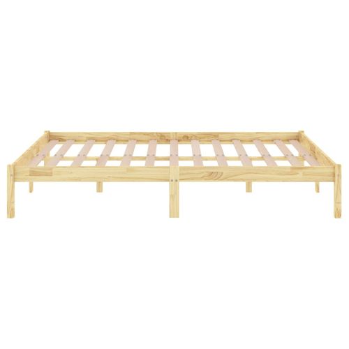 Cadre De Lit Sans Matelas Bois Massif 140x200 Cm