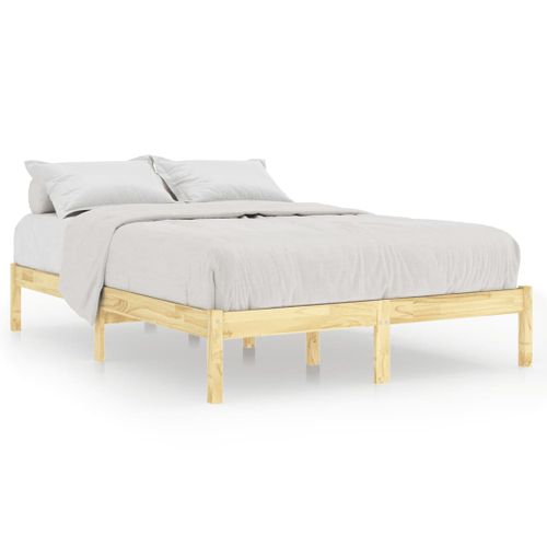 Cadre De Lit Sans Matelas Bois Massif 200x200 Cm