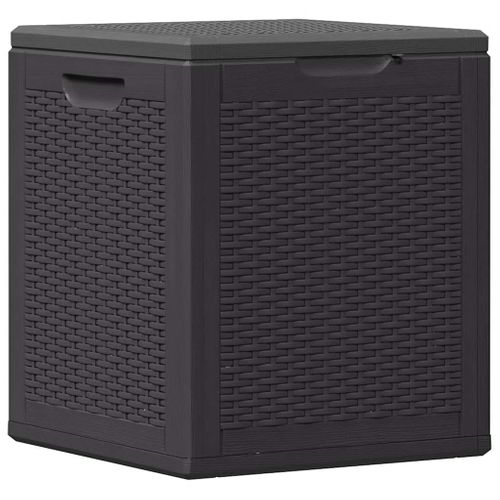 Coffre De Jardin 90 L Noir Pp Rotin