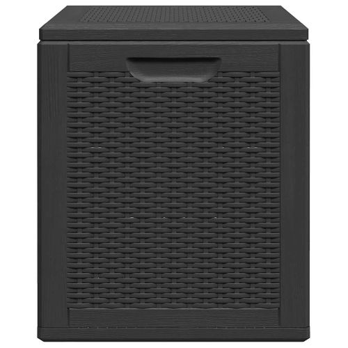 Coffre De Jardin 90 L Noir Pp Rotin