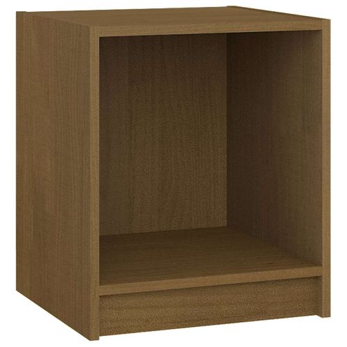 Tables De Chevet 2 Pièces Marron Miel 35,5x33,5x41,5 Cm Pin Massif