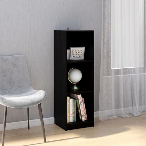 Bibliothèque/séparateur De Pièce Noir 36x33x110 Cm Pin Massif