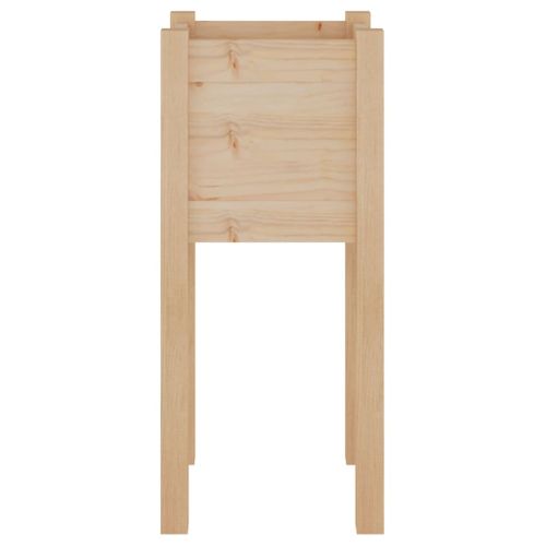 Jardinière D'extérieur 31x31x70 Cm Bois De Pin Massif