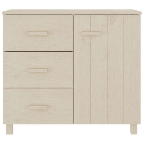 Buffet Hamar Marron Miel 90x40x80 Cm Bois Massif De Pin