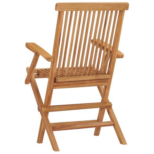 Chaises Pliables De Jardin Lot De 8 Bois De Teck Solide