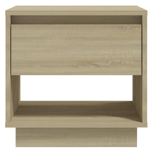 Table De Chevet Chêne Sonoma 45x34x44 Cm Bois Contreplaqué