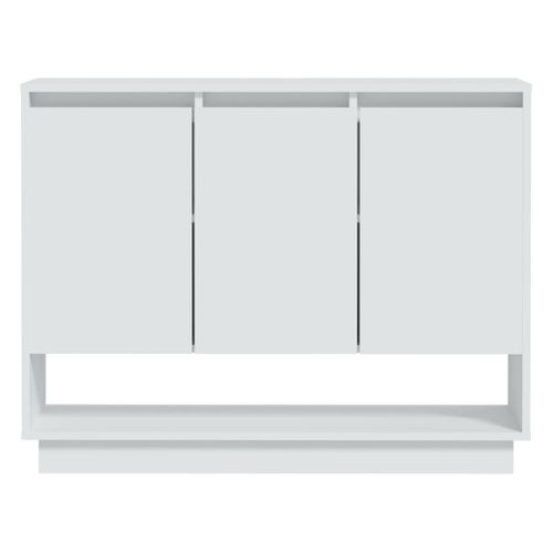 Buffet Blanc 97x31x75 Cm Bois Contreplaqué