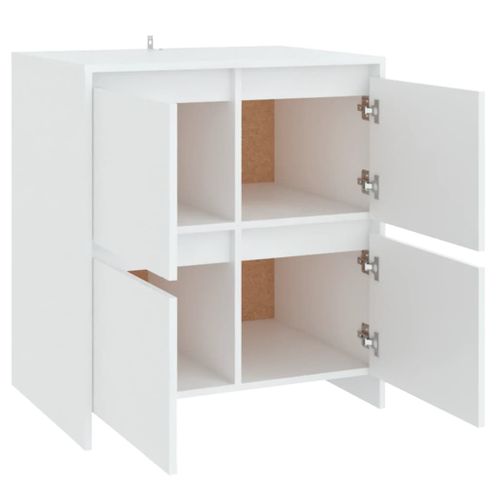 Buffet Blanc 70x41x75 Cm Bois Contreplaqué