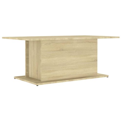 Table Basse Chêne Sonoma 102x55,5x40 Cm Bois Contreplaqué