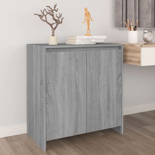Buffet Sonoma Gris 70x41x75 Cm Bois Contreplaqué